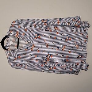 J. Jill floral button up shirt Sz L Petite